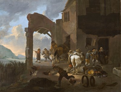 Soldiers Looting a Peasant Family, c.1650 by Johannes Lingelbach